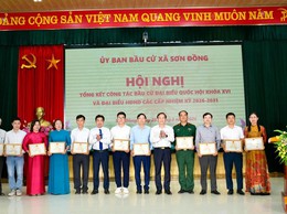 Xã Sơn Đồng tổng kết thành công cuộc bầu cử đại biểu Quốc hội khóa XVI và đại biểu HĐND các cấp nhiệm kỳ 2026 - 2031