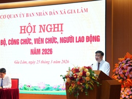 UBND XÃ GIA LÂM TỔ CHỨC HỘI NGHỊ CÁN BỘ, CÔNG CHỨC, VIÊN CHỨC, NGƯỜI LAO ĐỘNG NĂM 2026