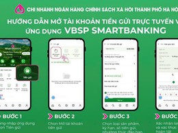 HƯỚNG DẪN NGƯỜI DÂN XÃ MỸ ĐỨC MỞ TÀI KHOẢN TIỀN GỬI TRỰC TUYẾN QUA ỨNG DỤNG VBSP SMARTBANKING