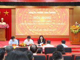 Đảng ủy phường Xuân Phương triển khai quy trình các bước trong công tác cán bộ