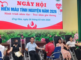 ỨNG HOÀ TIẾP NHẬN HƠN 300 ĐƠN VỊ MÁU TẠI “LỄ HỘI XUÂN HỒNG” ĐỢT 1 NĂM 2026.
