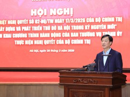 Xã Hòa Phú: Dự hội nghị quán triệt Nghị quyết số 02-NQ/TW ngày 17-3-2026 của Bộ Chính trị về 