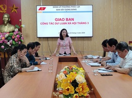 Giao ban Dư luận xã hội định kỳ tháng 3/2026