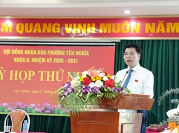 Phường Yên Nghĩa tổ chức thành công kỳ họp thứ Nhất HĐND phường khóa II, nhiệm kỳ 2026 – 2031