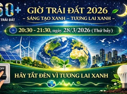 HƯỞNG ỨNG CHIẾN DỊCH GIỜ TRÁI ĐẤT NĂM 2026: VÌ MỘT NỘI BÀI SÁNG TẠO XANH – TƯƠNG LAI XANH