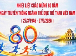 80 năm ngày truyền thống ngành Thể dục thể thao Việt Nam (27/3/1946 – 27/3/2026): Khơi dậy khát vọng khỏe để xây dựng và bảo vệ Tổ Quốc