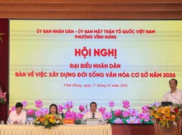 Vĩnh Hưng: Bàn việc xây dựng đời sống văn hóa cơ sở