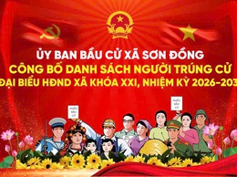 Công bố danh sách người trúng cử Hội đồng nhân dân xã Sơn Đồng khóa XXI, nhiệm kỳ 2026 - 2031