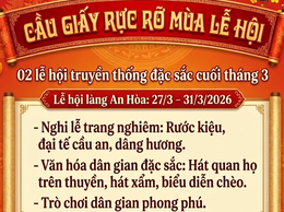 Cầu Giấy rực rỡ mùa lễ hội: Hai lễ hội truyền thống đặc sắc cùng diễn ra cuối tháng 3