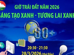 Xã Bất Bạt tham gia tuyên truyền hưởng ứng chiến dịch Giờ trái đất năm 2026