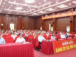 PHÚ XUYÊN DỰ TRỰC TUYẾN HỘI NGHỊ TỔNG KẾT CÔNG TÁC BẦU CỬ CỦA THÀNH PHỐ HÀ NỘI