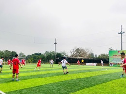 Giao lưu bóng đá chào mừng 95 năm Ngày thành lập Đoàn TNCS Hồ Chí Minh tại xã Phúc Lộc