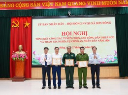 Xã Sơn Đồng hoàn thành 100% chỉ tiêu tuyển quân năm 2026