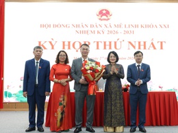 Xã Mê Linh tổ chức thành công Kỳ họp thứ nhất HĐND xã khóa XXI, nhiệm kỳ 2026-2031