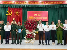 Ban Chỉ huy Quân sự xã Thuận An gặp mặt kỷ niệm 91 năm ngày truyền thống dân quân tự vệ