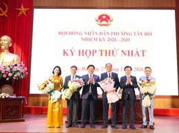 Kỳ họp thứ Nhất HĐND phường Tây Hồ khóa II: Bầu đủ nhân sự chủ chốt, cam kết 