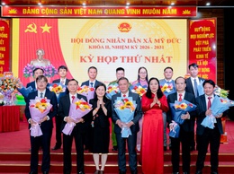 Kỳ họp thứ Nhất HĐND xã Mỹ Đức:  Kiện toàn nhân sự chủ chốt