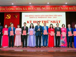 Khai mạc Kỳ họp thứ Nhất HĐND phường Yên Hòa khóa II, nhiệm kỳ 2026 - 2031