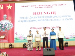 Phường Hà Đông tổng kết công tác tổ chức bầu cử đại biểu Quốc hội và HĐND các cấp