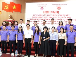 VKSND khu vực 6 - thành phố Hà Nội phối hợp tuyên truyền Nghị quyết 205/2025/QH15 của Quốc Hội về khởi kiện vụ án dân sự công ích