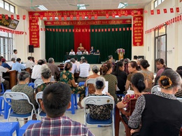 DÂN HÒA: TỔ CHỨC HỌP DÂN TẠI HAI THÔN PHÚ THỌ VÀ TIÊN LỮ VỀ DỰ ÁN KHU ĐÔ THỊ THỂ THAO OLYMPIC