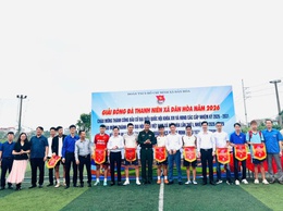  KHAI MẠC GIẢI BÓNG ĐÁ THANH NIÊN XÃ DÂN HÒA NĂM 2026