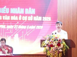 Xã Hòa Phú: Hội nghị đại biểu nhân dân bàn việc xây dựng đời sống văn hóa ở cơ sở năm 2026.

