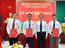 YÊN LÃNG TỔ CHỨC THÀNH CÔNG KỲ HỌP THỨ NHẤT HĐND XÃ KHÓA II, NHIỆM KỲ 2026-2031