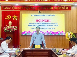 UBND xã Phúc Lộc tổ chức Hội nghị xây dựng Đề án phát triển kinh tế giai đoạn 2026–2030