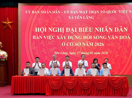 Yên Lãng tổ chức hội nghị Đại biểu Nhân dân bàn việc xây dựng đời sống văn hoá ở cơ sở năm 2026.