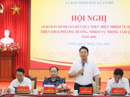 UBND XÃ CỔ ĐÔ TỔ CHỨC HỘI NGHỊ ĐÁNH GIÁ KẾT QUẢ THỰC HIỆN NHIỆM VỤ QUÝ I, TRIỂN KHAI NHIỆM VỤ QUÝ II NĂM 2026