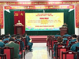 Khai mạc lớp tập huấn cán bộ chỉ huy quân sự năm 2026
