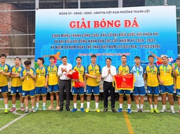Sôi nổi Chung kết Giải bóng đá nam TDP phường Thanh Liệt năm 2026