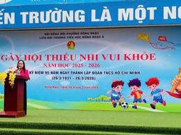 Sôi nổi ngày hội ‘Thiếu nhi vui khỏe – Tiến bước lên Đoàn’ của Trường Tiểu học Đông Ngạc A