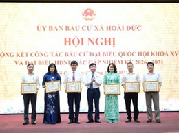 Hoài Đức: khen thưởng 33 tập thể, 199 cá nhân tiêu biểu trong công tác bầu cử
