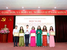 Phường Yên Hòa công bố và trao giải Cuộc thi trực tuyến “Tìm hiểu pháp luật về bầu cử đại biểu Quốc hội và đại biểu Hội đồng nhân dân các cấp nhiệm kỳ 2026 - 2031” 