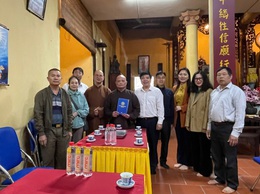 Lãnh đạo phường Tây Tựu thăm, chúc mừng các cơ sở tôn giáo nhân Tết Thượng Nguyên 2026