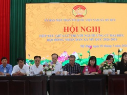 MỸ ĐỨC: CỬ TRI ĐƠN VỊ BẦU CỬ SỐ 3 TIẾP XÚC VỚI CÁC ỨNG CỬ VIÊN