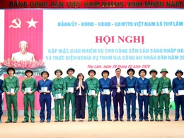 Xã Thư Lâm tổ chức Hội nghị gặp mặt, giao nhiệm vụ cho các công dân sẵn sàng nhập ngũ và thực hiện nghĩa vụ tham gia Công an nhân dân năm 2026