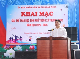 Thượng Phúc khai mạc giải thể thao học sinh phổ thông năm học 2025 – 2026