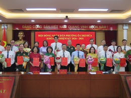 Kỳ họp thứ nhất HĐND Phường Ô Chợ Dừa khóa II nhiệm kỳ 2026-2031: Kiện toàn các chức danh lãnh đạo HĐND, UBND 