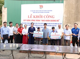 Vân Đình khởi công xây dựng “Nhà khăn quàng đỏ” cho gia đình học sinh khó khăn