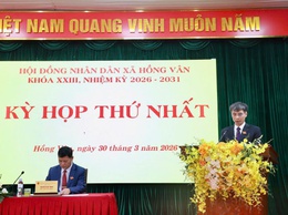 HĐND xã Hồng Vân tổ chức thành công kỳ họp thứ nhất nhằm kiện toàn tổ chức bộ máy chính quyền cho nhiệm kỳ mới