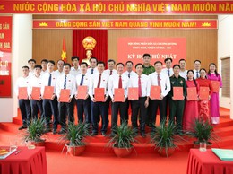 XÃ CHƯƠNG DƯƠNG: KIỆN TOÀN BỘ MÁY NHÂN SỰ NHIỆM KỲ 2026 -2031