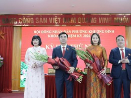 Phường Khương Đình kiện toàn các chức danh lãnh đạo HĐND và UBND