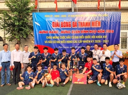 Đội bóng Cụm dân cư Huyền Kỳ giành chức vô địch Giải bóng đá nam thanh niên phường Phú Lương năm 2026