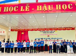 TRƯỜNG THCS LƯƠNG MỸ, XÃ TRẦN PHÚ TỔ CHỨC NGÀY HỘI “THIẾU NHI VUI KHỎE – TIẾN BƯỚC LÊN ĐOÀN”