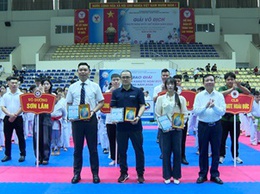 Hơn 500 võ sinh tranh tài tại Giải Vô địch Karate Hoài Đức mở rộng 2026