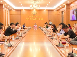 XÃ THANH TRÌ THAM DỰ HỘI NGHỊ TRỰC TUYẾN TỔNG KẾT CÔNG TÁC BẦU CỬ