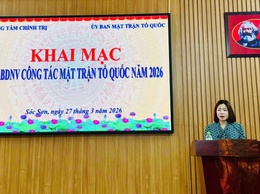 KHAI MẠC LỚP TẬP HUẤN NGHIỆP VỤ CÔNG TÁC MẶT TRẬN TỔ QUỐC NĂM 2026 TẠI XÃ SÓC SƠN